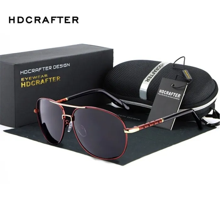 HDCRAFTER - Vintage oversized sunglasses - polarised - UV400Sunglasses