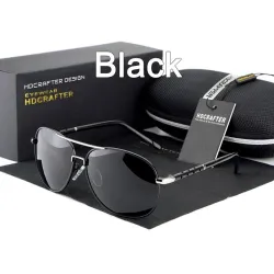 HDCRAFTER - Übergroße Vintage-Sonnenbrille - polarisiert - UV400