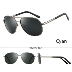 HDCRAFTER - Übergroße Vintage-Sonnenbrille - polarisiert - UV400