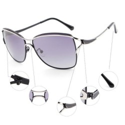 HDCRAFTER - Vintage Cat-Eye-Sonnenbrille - polarisiert - UV400