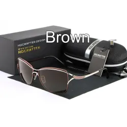 HDCRAFTER - Vintage Cat-Eye-Sonnenbrille - polarisiert - UV400