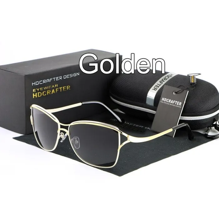 HDCRAFTER - Vintage Cat-Eye-Sonnenbrille - polarisiert - UV400