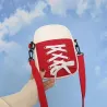 Kleine Umhängetasche aus Segeltuch - Schuhform