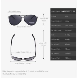Modische Herrensonnenbrille - polarisiert - UV400