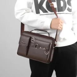 Kleine Vintage Umhängetasche - Leder