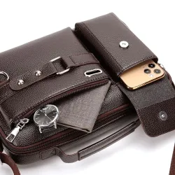 Kleine Vintage Umhängetasche - Leder
