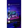 RGB-Gaming-Kondensatormikrofon – Niere – mit Ständer – USB