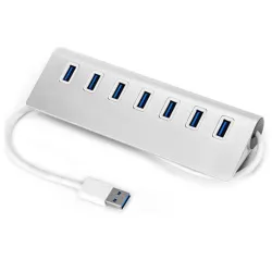 Splitter aus Aluminium - USB 3.0 - USB mit 7 Anschlüssen - HUB