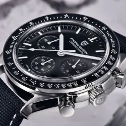 PAGANI DESIGN - Quarzuhr aus Edelstahl - wasserdicht - schwarz