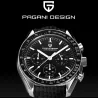 PAGANI DESIGN - Quarzuhr aus Edelstahl - wasserdicht - schwarz