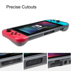 Schutzhülle - mit 2 Displayschutzfolien - für Nintendo Switch Joycon Console