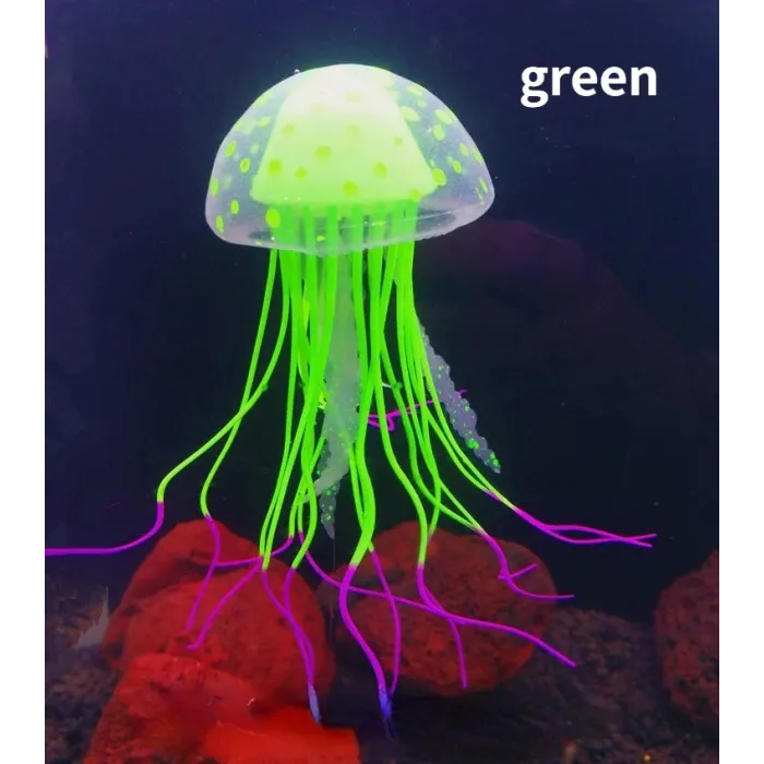 Luminous silicone jellyfish - aquarium decorationDecorations