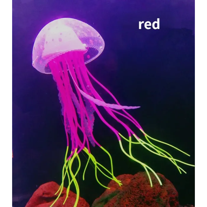 Luminous silicone jellyfish - aquarium decorationDecorations