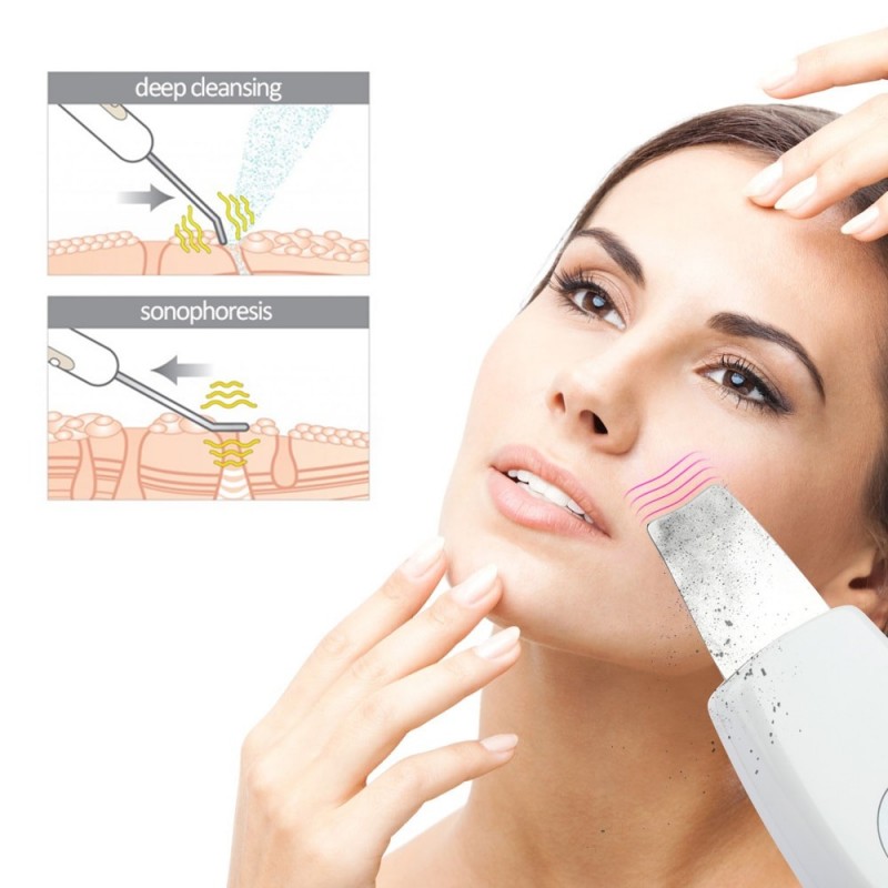 Ultrasonic face cleaner - massager - peeling - liftingSkin