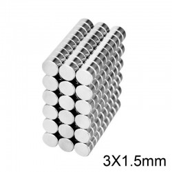 N52 - Neodym-Magnet - starke Scheibe - 3 * 1,5 mm - 20 Stück