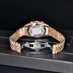 BENYAR - elegant Quartz watch - chronograph - waterproof - stainless steel - blueWatches