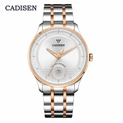 CADISEN - mechanische Automatikuhr - wasserdicht - Edelstahl - Gold