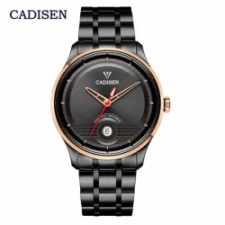 CADISEN - mechanische Automatikuhr - wasserdicht - Edelstahl - schwarz