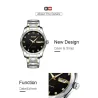 HAIQIN - mechanical automatic watch - stainless steel - silver / whiteWatches