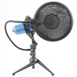 BM8000 – kabelgebundener Aufnahmekondensator – Mikrofon – Schwinghalterung – Ständer – 3,5-mm-Stecker