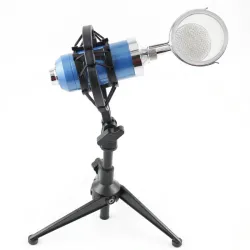 BM8000 – kabelgebundener Aufnahmekondensator – Mikrofon – Schwinghalterung – Ständer – 3,5-mm-Stecker