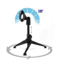 BM8000 – kabelgebundener Aufnahmekondensator – Mikrofon – Schwinghalterung – Ständer – 3,5-mm-Stecker