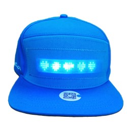 Leuchtende LED-Baseballkappe - Bluetooth-Steuerung