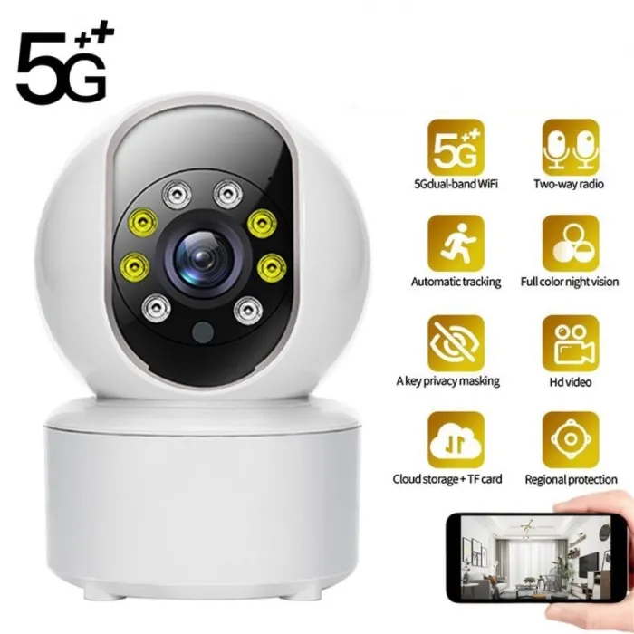 Drahtlose Kamera - Babyphone - Automatisches Tracking - Zwei-Wege-Audio - 5G IP - WiFi - 720P
