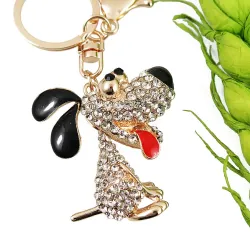 Crystal dog keychainKeyrings