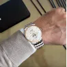 LOBINNI - luxury Quartz watch - moon phase - waterproof - stainless steel - gold / whiteWatches