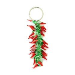 Mehrschichtige Chilischote des roten Pfeffers - keychain