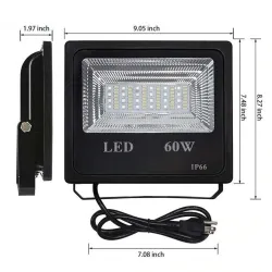 60W - Bluetooth - RGB - LED-Flutlicht - Außenreflektor mit Musik
