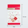 Weihnachtsgeschenktüten mit Kordelzug 10 Stück