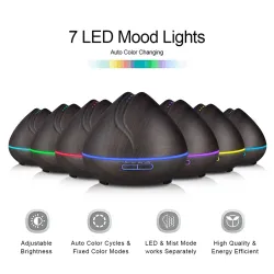 Ultrasonic air humidifier - essential oils diffuser - LED - 500mlHumidifiers