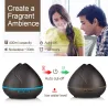 Ultrasonic air humidifier - essential oils diffuser - LED - 500mlHumidifiers