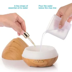 Ultrasonic air humidifier - essential oils diffuser - LED - 500mlHumidifiers