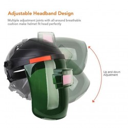 Automatisch verdunkelnder Solar-Schweißhelm - verstellbar - Flip-Maske