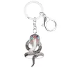Enamel cobra snake - metal keychainKeyrings