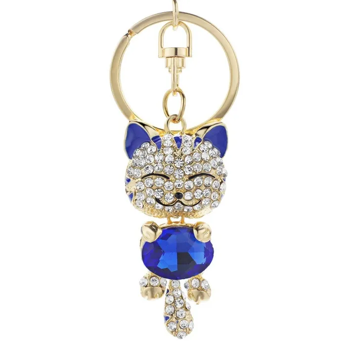 Crystal cat keychainKeyrings