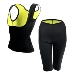 Schlankheits- / Gewichtsverlusthose / Weste - Saunaeffekt - Fitnesstrainingsset