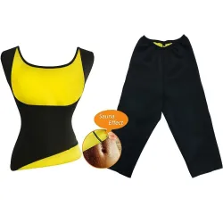 Schlankheits- / Gewichtsverlusthose / Weste - Saunaeffekt - Fitnesstrainingsset