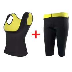 Schlankheits- / Gewichtsverlusthose / Weste - Saunaeffekt - Fitnesstrainingsset