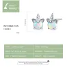 Einhorn & Opal - Ohrstecker - 925 Sterling Silber