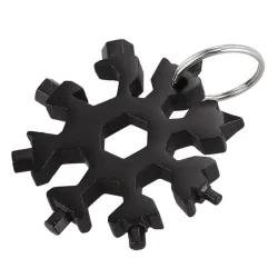 18 in 1 Multitool – Flaschenöffner/Schraubendreher aus Edelstahl – Schneeflocke