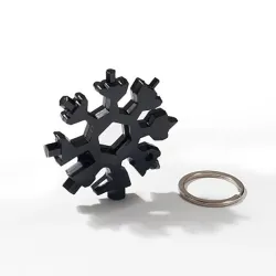 18 in 1 Multitool – Flaschenöffner/Schraubendreher aus Edelstahl – Schneeflocke