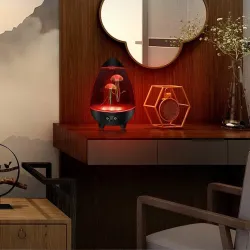Eiförmige Nachtlampe - RGB - schwimmende Qualle