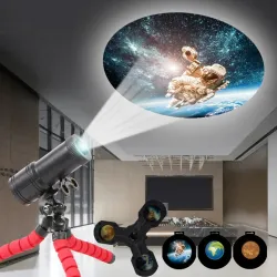 LED-Lichtprojektor - drehbar - Raumfahrt - Erde - Mond