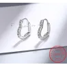 Elegante Ohrringe in Herzform - mit Zirkon - 925er Sterlingsilber