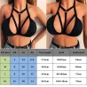 Hohler, bauchfreier Träger-BH - sexy Top - schwarz