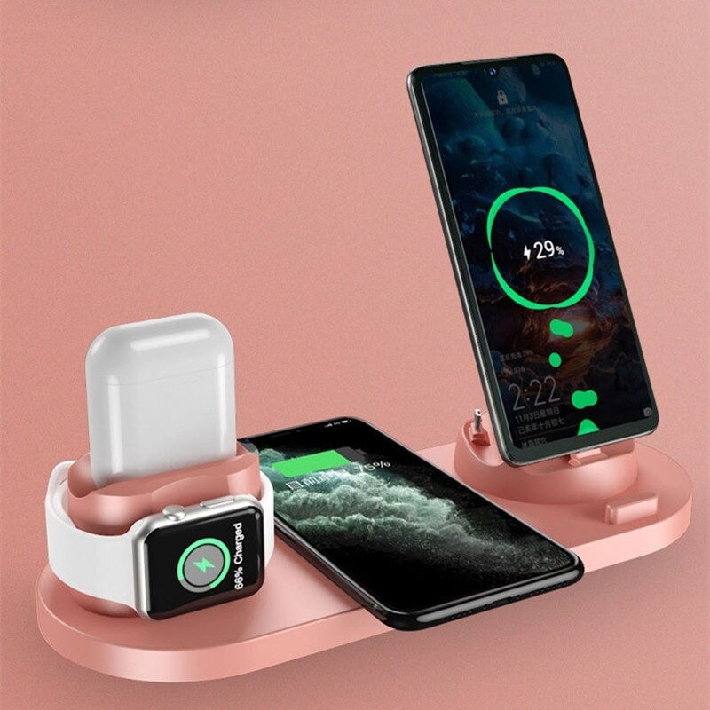 Kabelloses Ladegerät – Schnellladestation – für iPhone – Apple Watch – AirPods